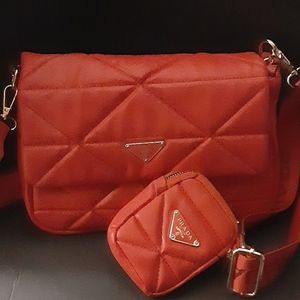 Designer inspired handbag with pouch